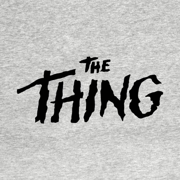 THE THING black logo by HeichousArt